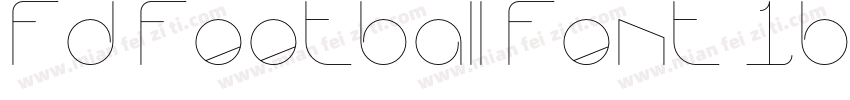 fd football font 16 bold下载字体转换